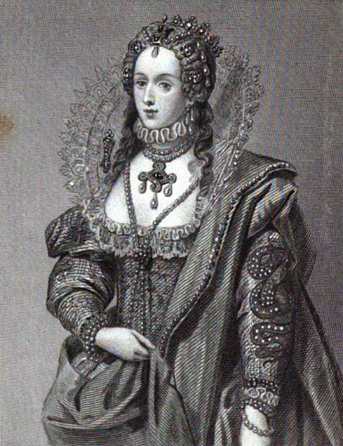 Queen Elizabeth. From Francis Lancelott, 
                                    The Queens of England and Their Times.
                                