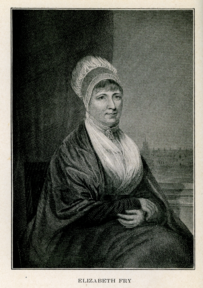 Elizabeth Fry. From Elmer Cleveland Adams and Warren Dunham
                                Foster, 
                                    Heroines of Modern Progress.
                                