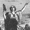Miriam celebrating victory at the Red Sea