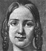 Jenny Lind about 18 years of age from a picture by A. J. Fagerplen. From Henry Scott Holland and William Smyth Rockstro, Memoir of Madame Jenny Lind-Goldschmidt.