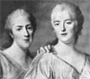 Adelaide, Victoire and Sophie, third, fourth, and fifth daughters of Louis XV. By
        Drouais.